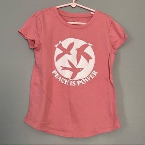 Gap kids “ Peace is Power” ☮️ t-shirt.
